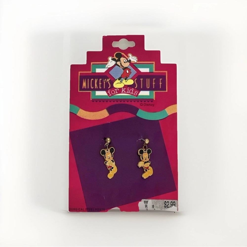 Vintage Mickey’s Stuff for Kids Earrings with Mickey Mouse Disney